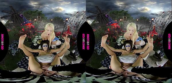  VRConk Fantastic FFM Threesome With Lovita Fate And Darce Lee In A Wonderland